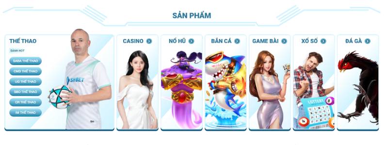 Shbet - Khuyến Mãi Hấp Dẫn Trong Tay Bạn 3 Danh Mục Sản Phẩm Và Trò Chơi Tại SHBET